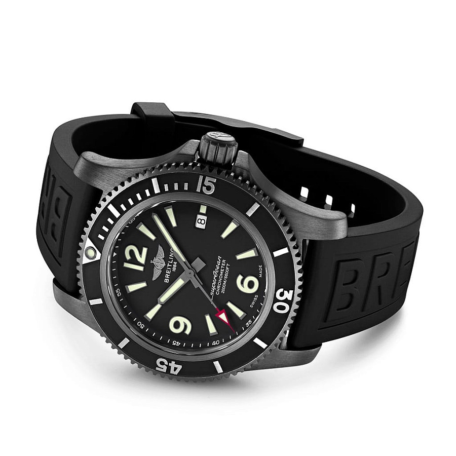 Часы Breitling Superocean Automatic 46 Black Steel M17368B71B1S2 — сталь металл, Швейцария