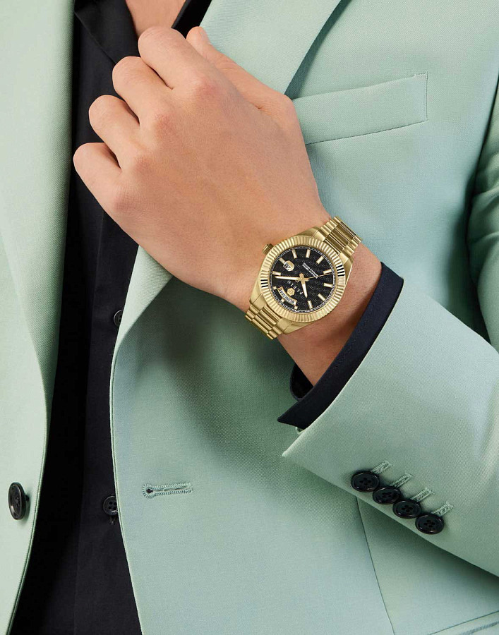 Часы Philipp Plein Date Superlative Gent PWPNA0424 — сталь с ip покрытием, мужские