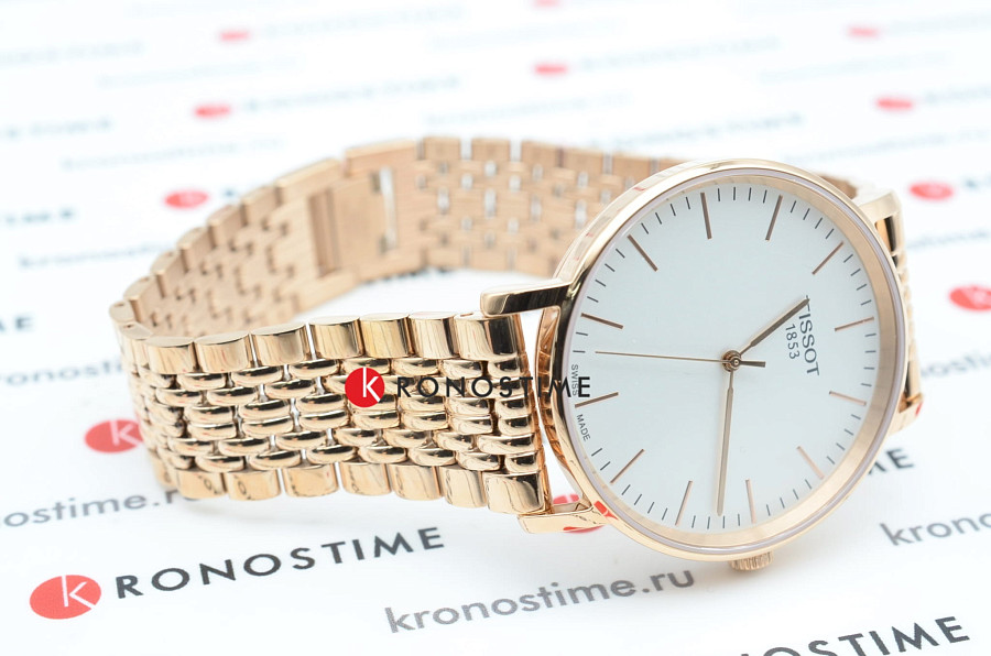 Часы Tissot Everytime Medium T109.410.33.031.00 — мужские, сталь c pvd покрытием