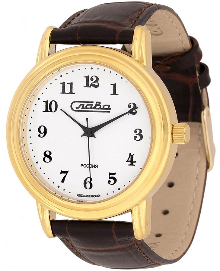 Часы Слава Традиция 1069857/300-2035 — мужские, белый