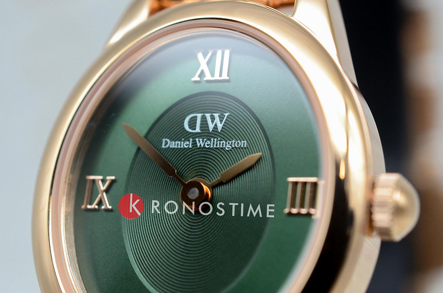 Часы Daniel Wellington Ophelia Mini Emerald Rose Gold DW00100806 — нержавеющая сталь с pvd-покрытием, женские