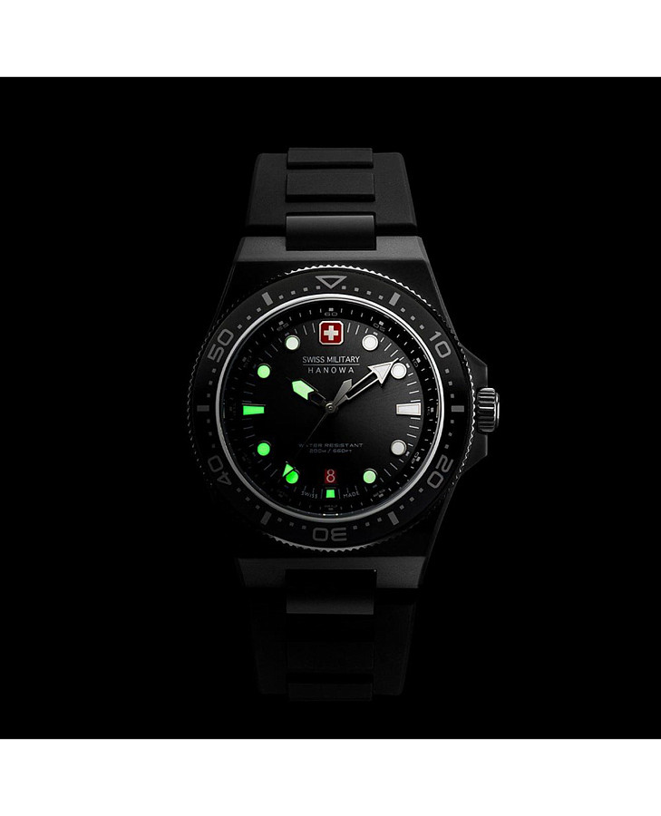 Часы Swiss Military Hanowa Ocean Pioneer SMWGN0001180 — силикон, мужские