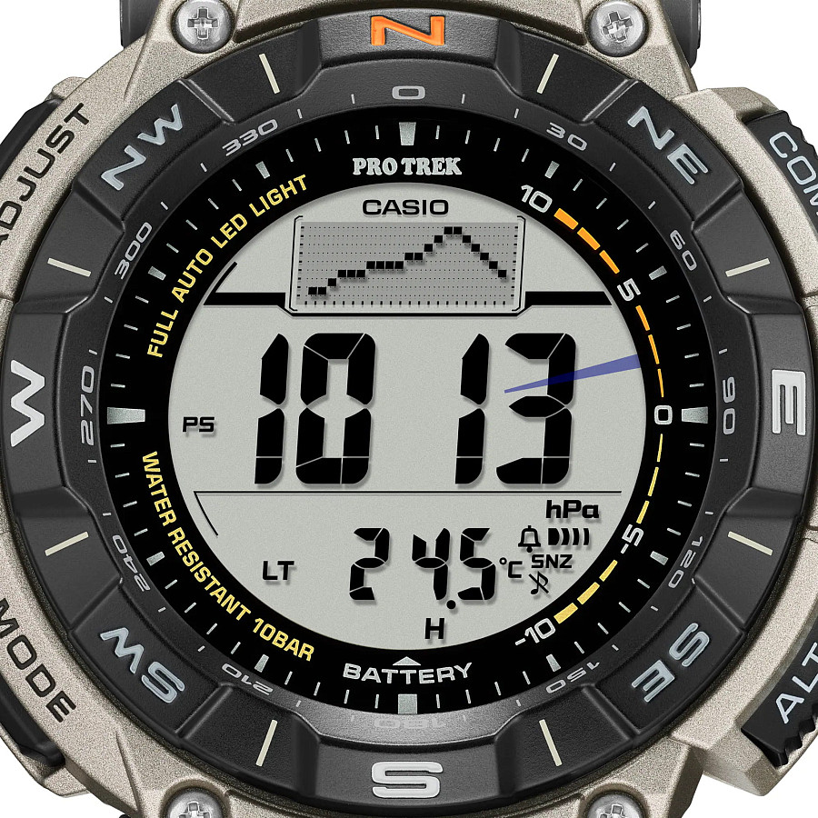Часы Casio Pro Trek PRG-340T-7ER — электронные, Япония, мужские