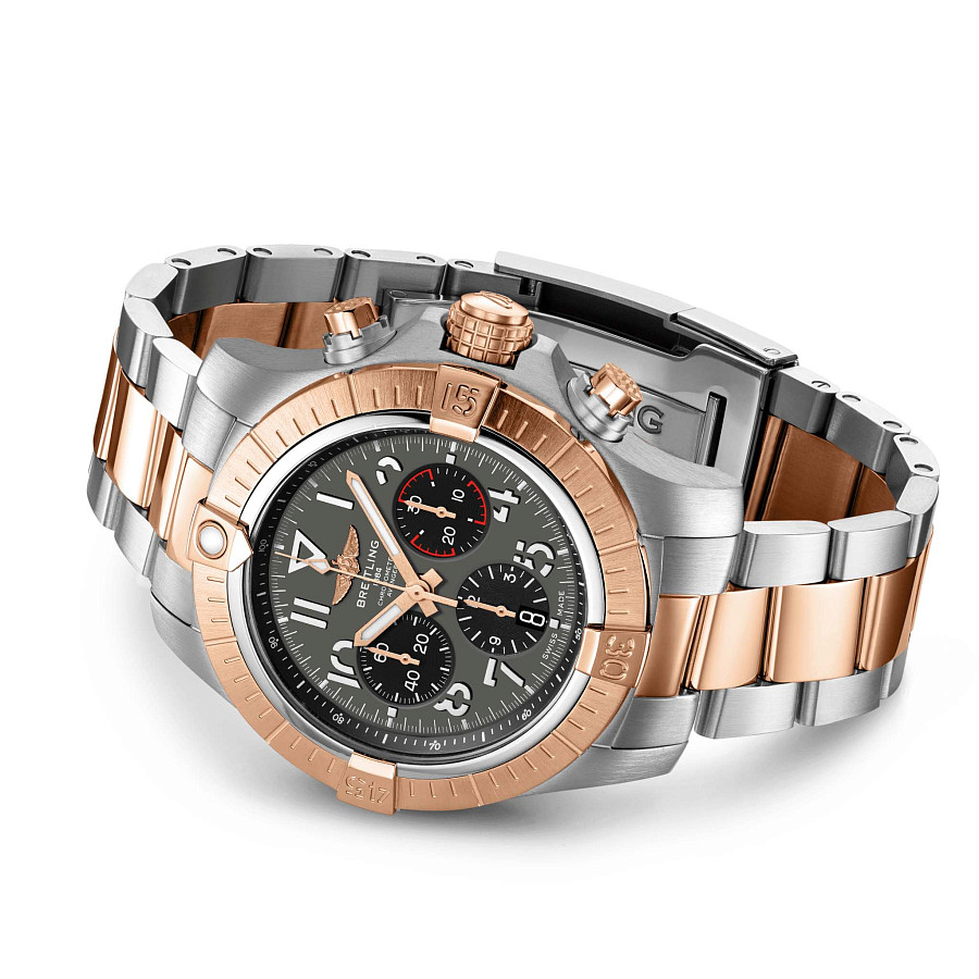 Часы Breitling Avenger B01 Chronograph 45 UB01821A1B1U1 — сталь металл золото, Швейцария