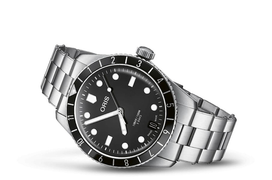Часы Oris Divers Sixty‑Five 12h Calibre 400 01 400 7772 4054-07 8 20 18 — механические, сталь