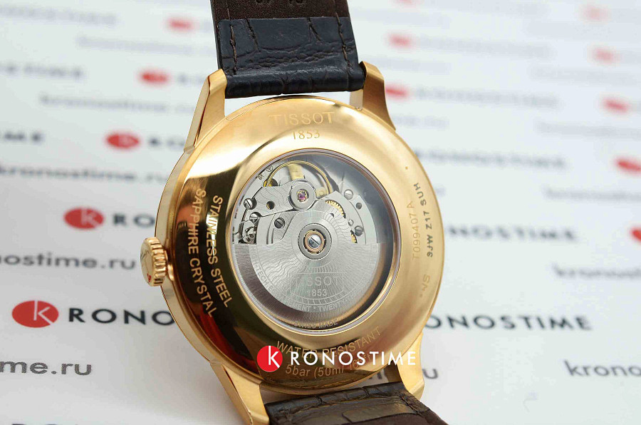 Часы Tissot Chemin des Tourelles Powermatic 80 T099.407.36.037.00 — кожаный, мужские