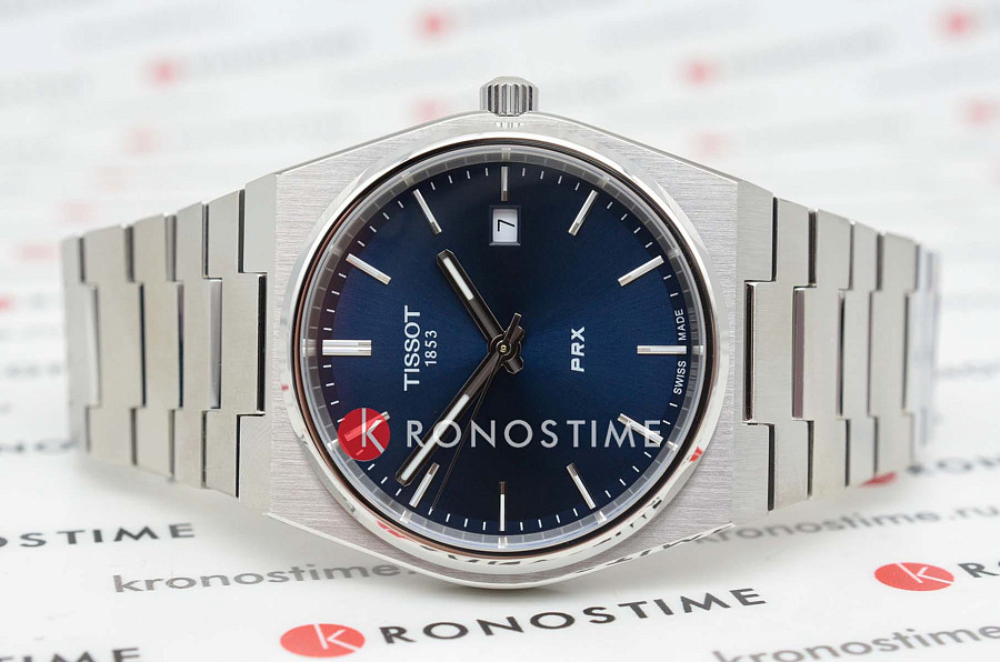 Часы Tissot PRX Ocean Blue T137.410.11.041.00 — кварцевые, сталь металл