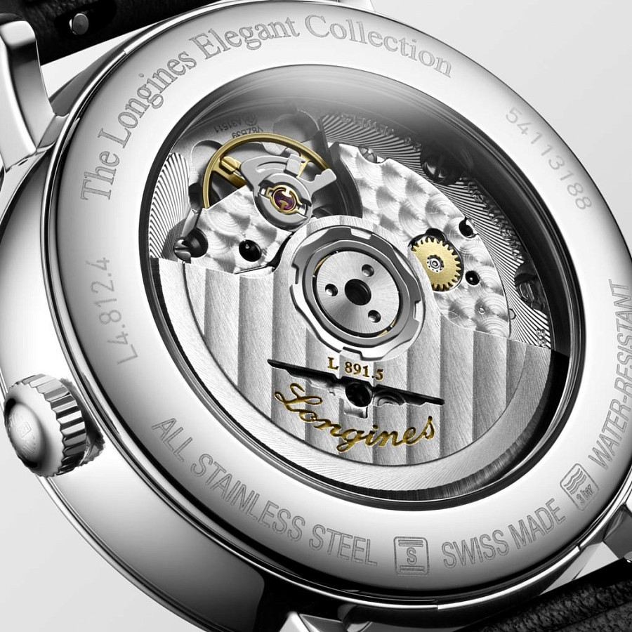 Часы Longines Elegant Collection L4.812.4.11.0 — белый, металл сталь