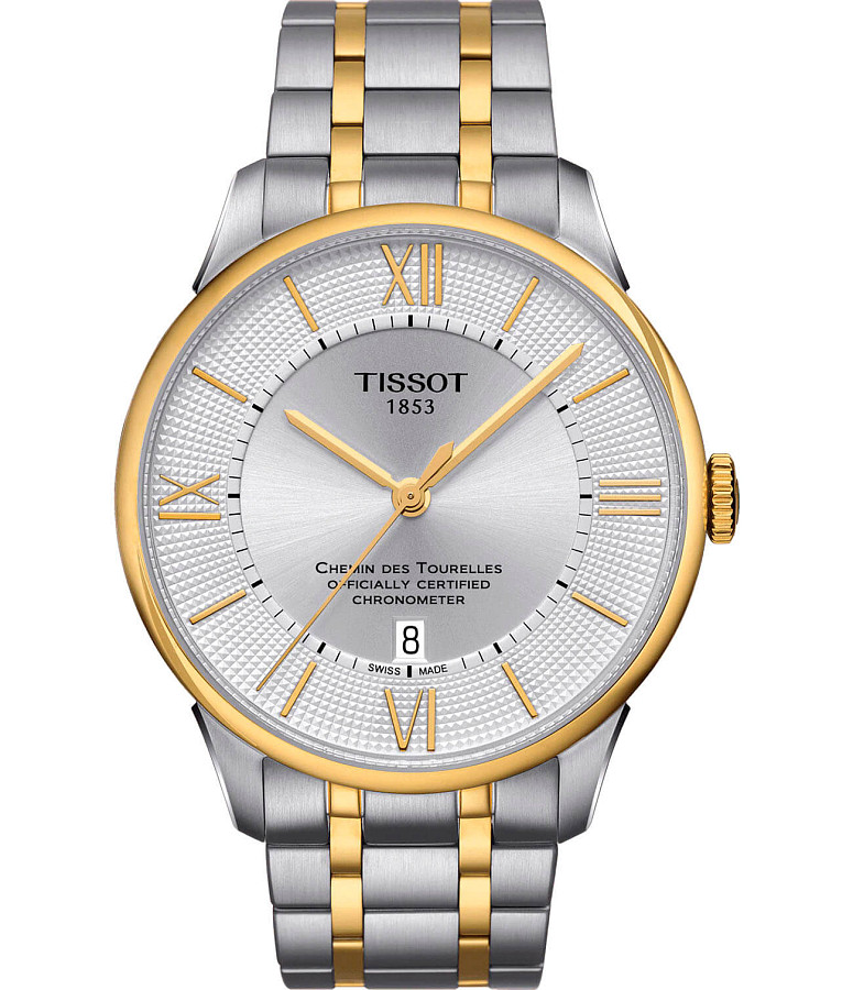 Часы Tissot Chemin des Tourelles COSC T099.408.22.038.00 — мужские, белый