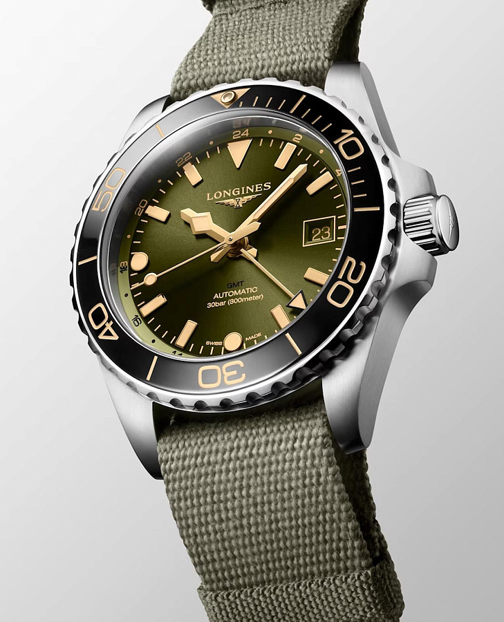 Часы Longines HydroConquest L3.790.4.06.2 — тканевый, мужские