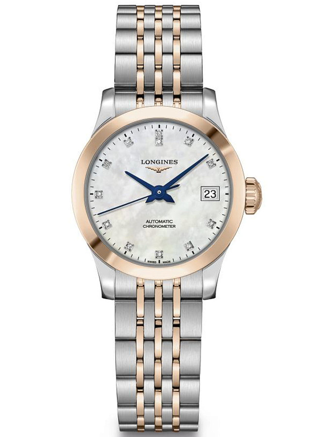Часы Longines Record Collection L2.320.5.87.7 — женские, черный