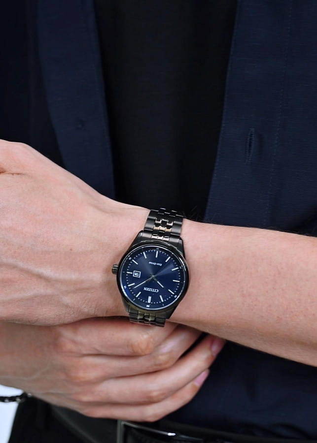 Часы Citizen Eco-Drive BM7567-50L — кварцевые, металл сталь