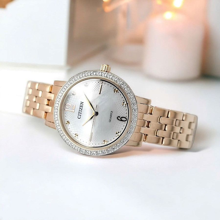 Часы Citizen Elegance EL3103-57D — нержавеющая сталь с ip-покрытием, женские