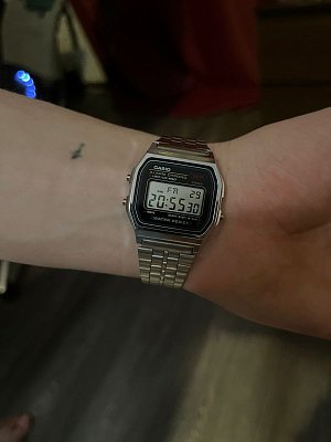 Фото покупателя: Японские наручные часы Casio Vintage A158WA-1DF (A158WA-1)