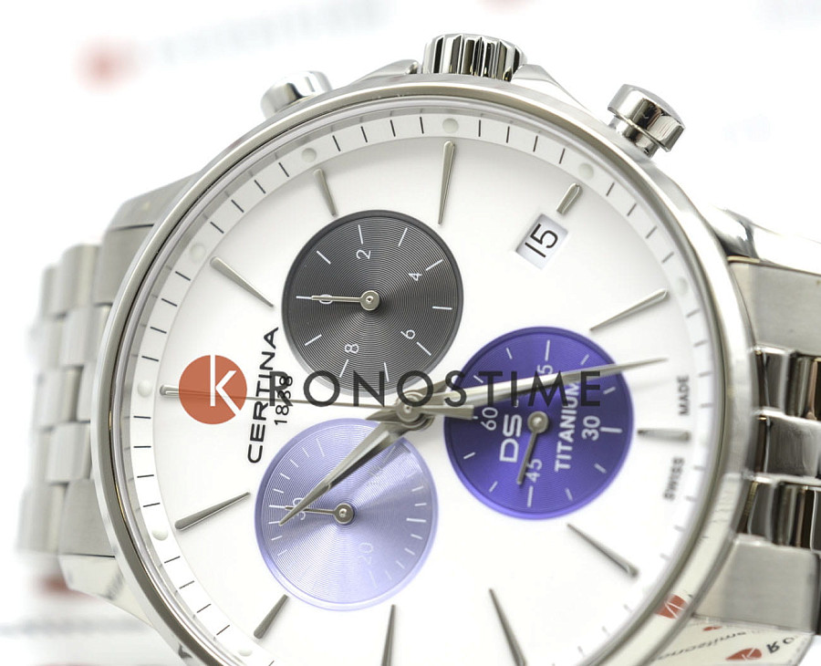 Часы Certina DS-8 Chrono C045.417.44.011.00 — титановый, мужские