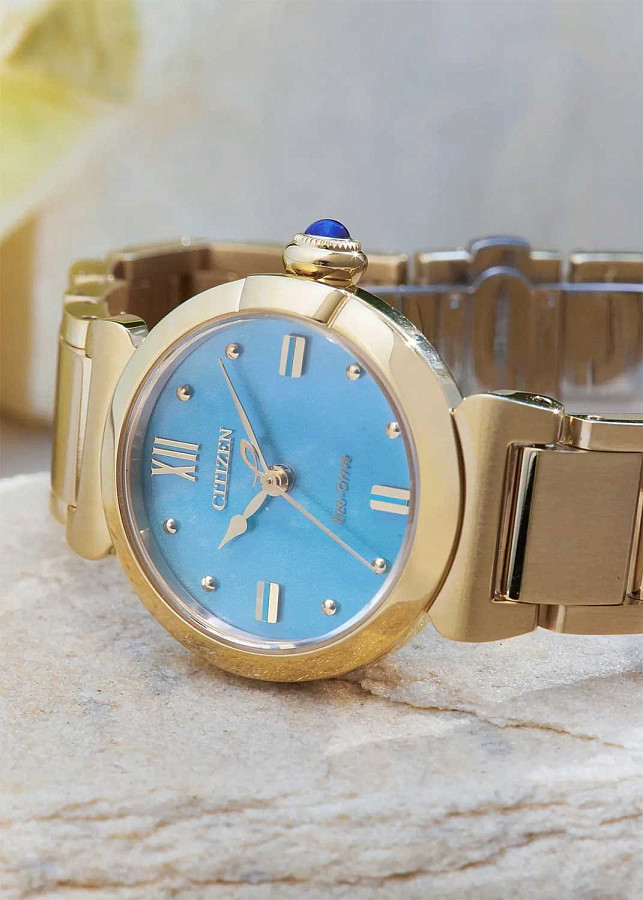 Часы Citizen Eco-Drive EM1133-85L — нержавеющая сталь с ip-покрытием, женские