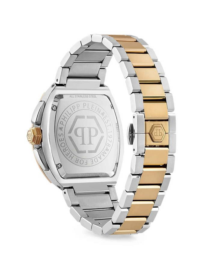 Часы Philipp Plein Hexagon Phantom Chrono PWHHA0526 — кварцевые, металл сталь