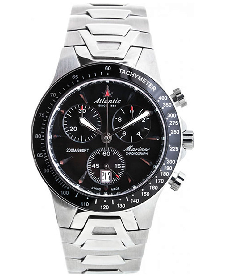 Часы Atlantic Mariner Chronograph 80476.41.61 — мужские, черный