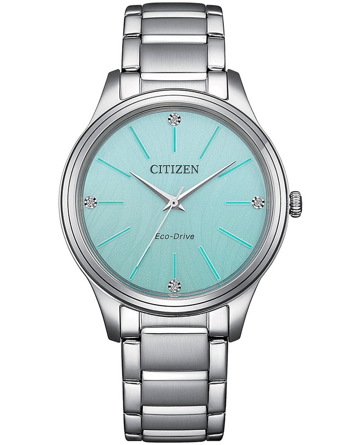 Часы Citizen Eco-Drive EM1220-58Y — женские, бирюзовый
