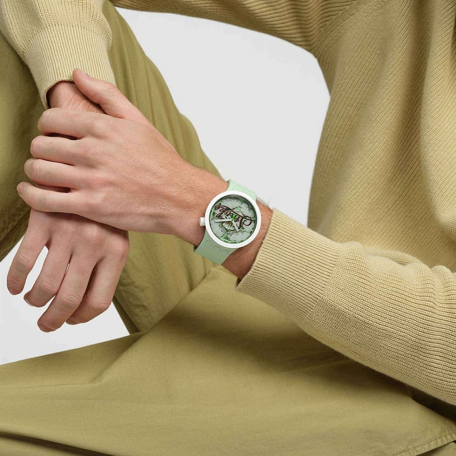 Часы Swatch Big Bold Bioceramic Lacquered SB03Z103 — силикон, мужские