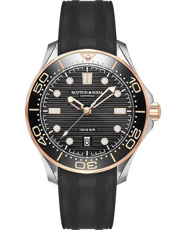 Часы Scotch&Soda SSM.117C — мужские, черный