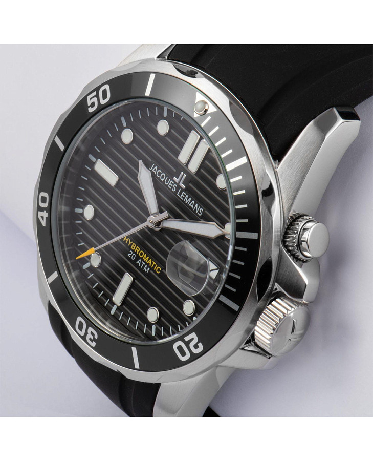 Часы Jacques Lemans Hybromatic 1-2170A — сталь металл, Австрия