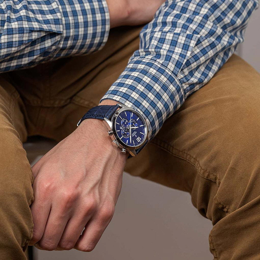 Часы Festina Timeless Chrono F20542/2 — кварцевые, металл сталь