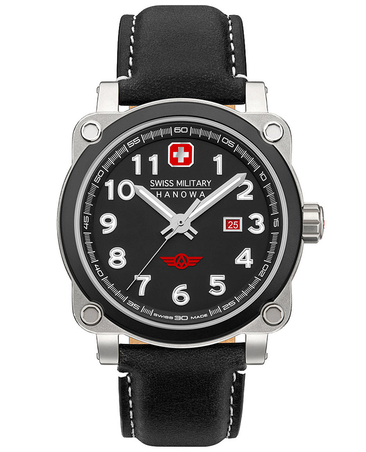 Часы Swiss Military Hanowa Aerograph Night Vision SMWGB2101302 — мужские, серый