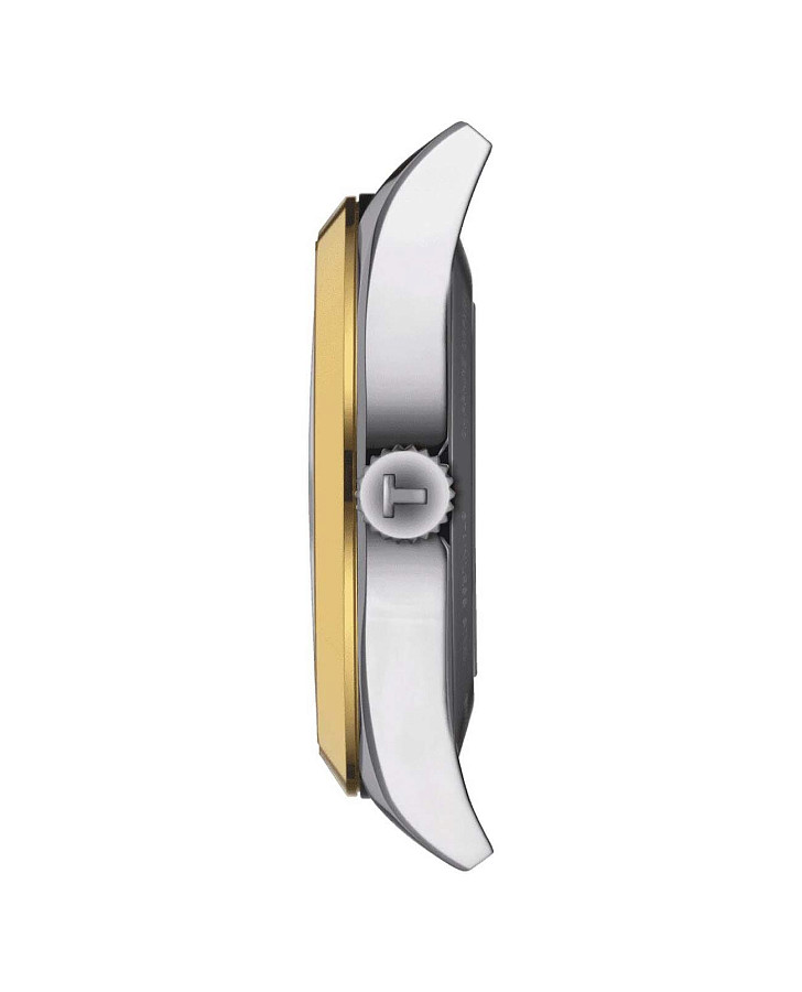 Часы Tissot Gentleman Powermatic 80 Silicium Solid 18K Gold Bezel T927.407.46.291.01 — кожаный, мужские