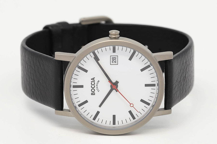 Часы Boccia Titanium 3622-01 — титан металл, Германия
