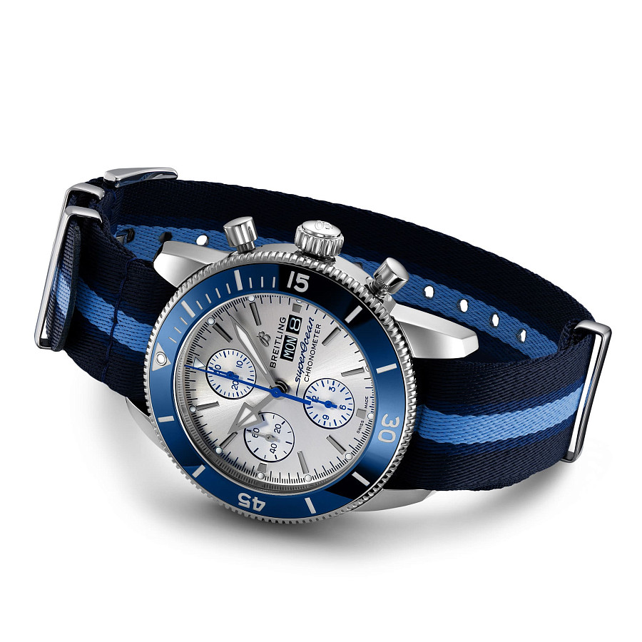 Часы Breitling Superocean Heritage Chronograph 44 Ocean Conservancy Limited Edition A133131A1G1W1 — сталь металл, Швейцария