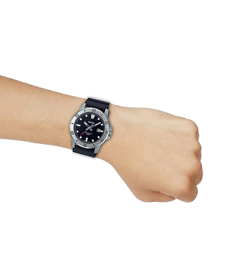 Часы Casio Collection MTP-VD01-1EVUDF (MTP-VD01-1E) — кварцевые, металл сталь