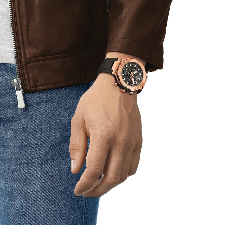 Часы Tissot T-Race Chronograph T141.417.37.051.00 — силикон, мужские