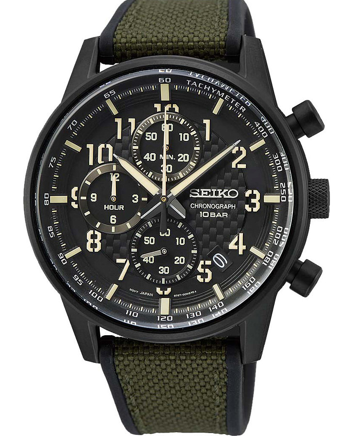 Часы Seiko Conceptual Series Sports SSB373P1 — мужские, черный
