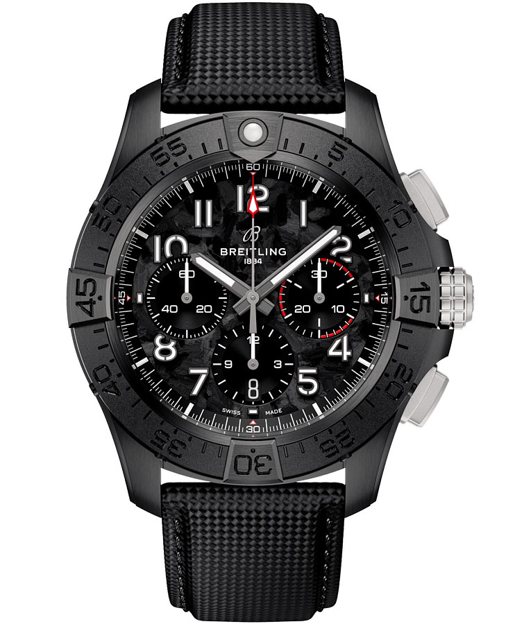 Часы Breitling Avenger B01 Chronograph 44 Night Mission SB0147101B1X1 — мужские, черный
