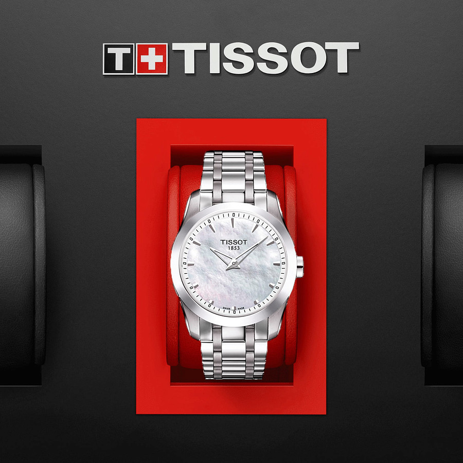 Часы Tissot Couturier T035.246.11.111.00 — кварцевые, сталь металл