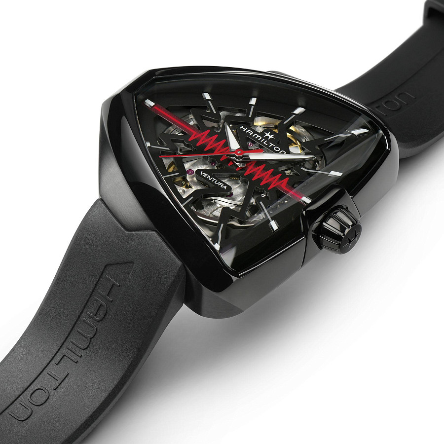 Часы Hamilton Ventura Elvis80 Skeleton Auto H24535331 — сталь, Швейцария