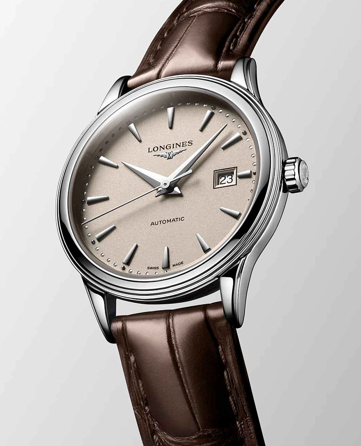 Часы Longines Flagship L4.374.4.79.2 — кожаный, женские