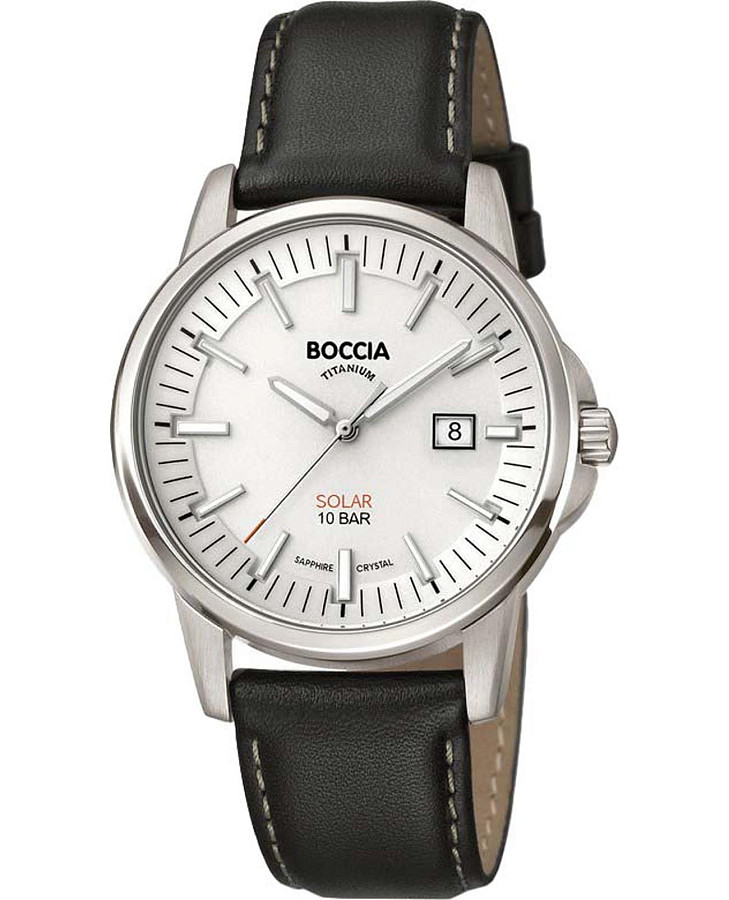 Часы Boccia Titanium 3643-01 — мужские, белый