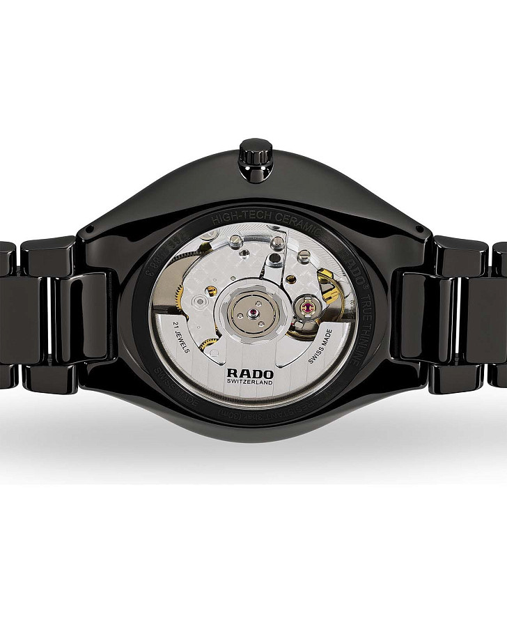 Часы Rado True Thinline Automatic Diamonds R27113722 — керамика, Швейцария