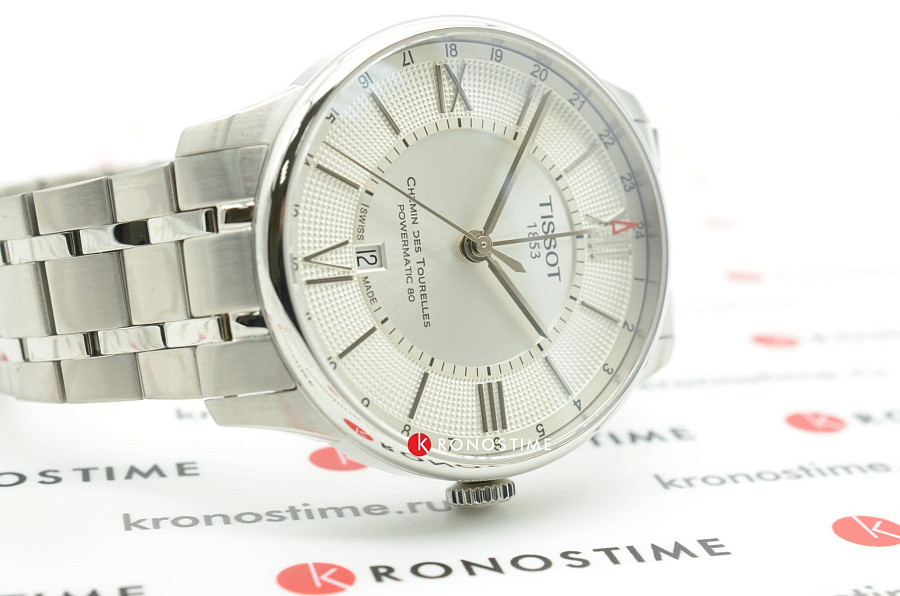 Часы Tissot Chemin des Tourelles GMT T099.429.11.038.00 — Швейцария, механические