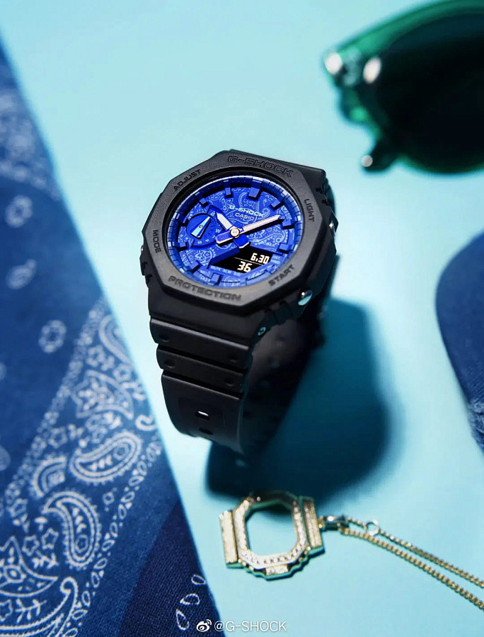 Часы Casio G-Shock GA-2100BP-1A — Япония, электронные