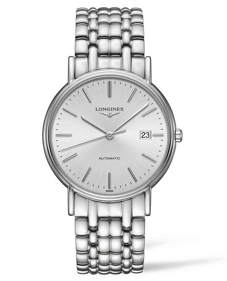 Часы Longines Presence L4.921.4.72.6 — женские, серебристый