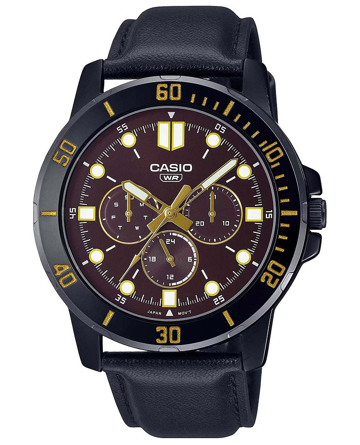 Часы Casio Collection MTP-VD300BL-5E — мужские, коричневый