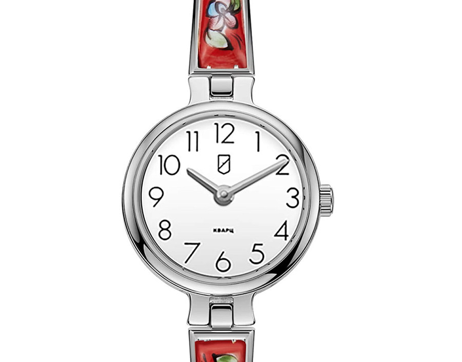 Часы УЧЗ Flora 1704B1B1-23 — кварцевые, латунь