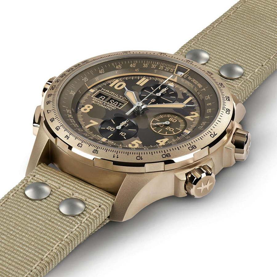 Часы Hamilton Khaki Aviation X-Wind Auto Chrono H77916920 — сталь, Швейцария