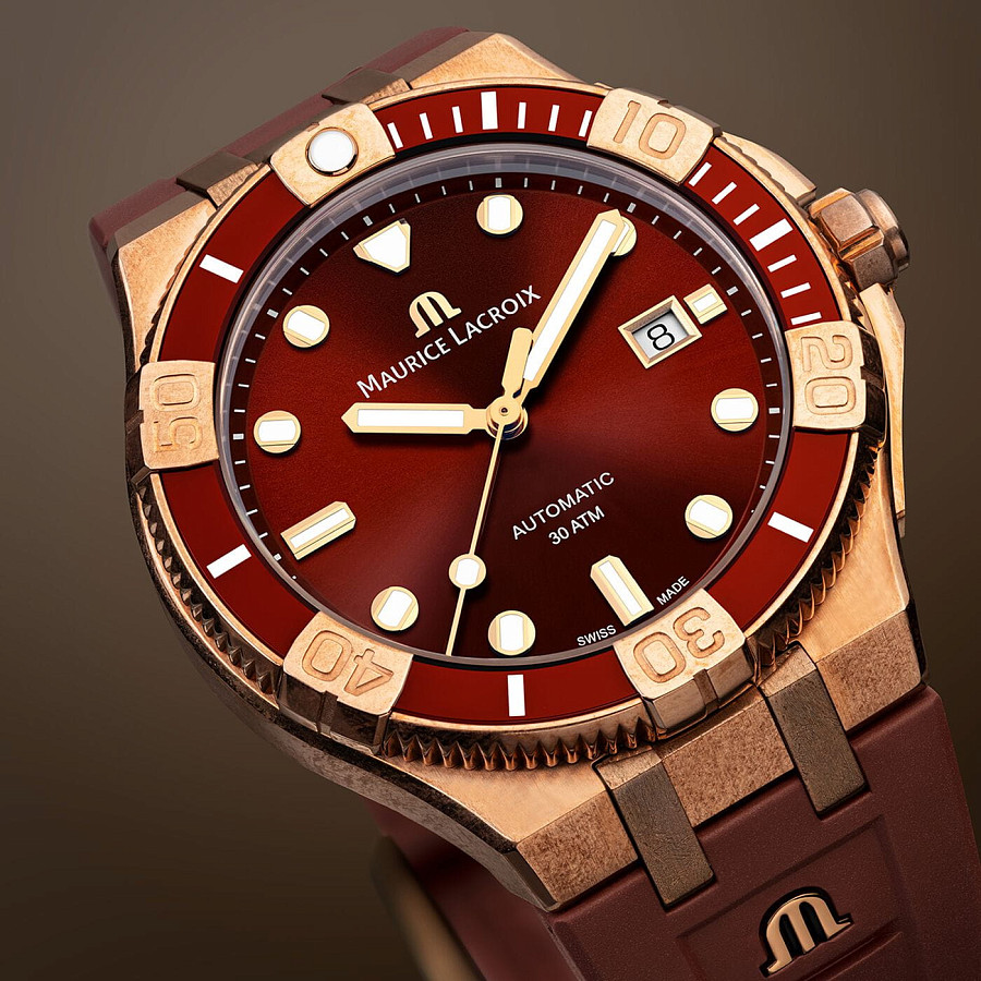 Часы Maurice Lacroix Aikon Venturer Asia Special Edition AI6058-BRZ6B-530-6 — каучук, мужские