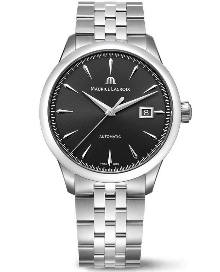 Часы Maurice Lacroix 1975 756008-SS002-330-1 — мужские, черный
