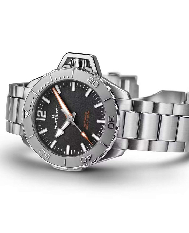 Часы Hamilton Khaki Navy Frogman Auto H77485130 — нержавеющая сталь, мужские