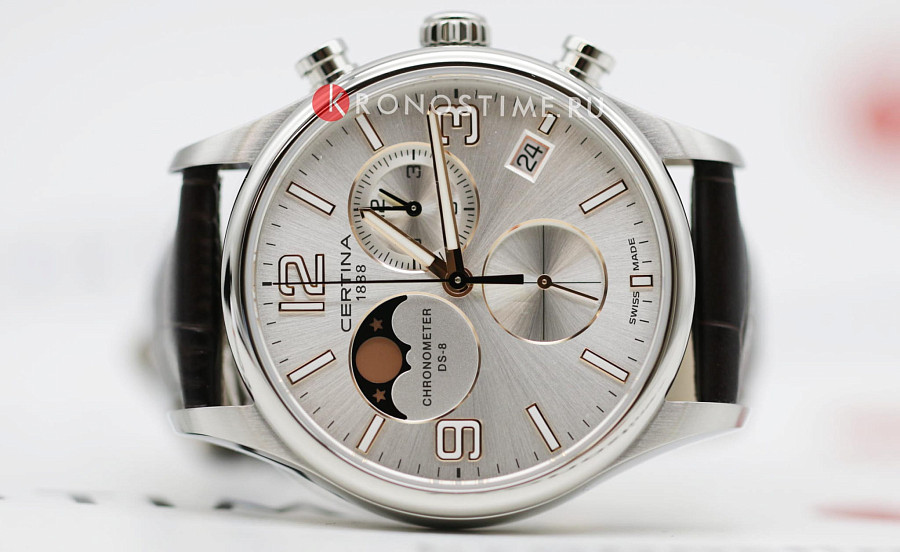 Часы Certina DS-8 Moon Phase C033.460.16.037.00 — кожаный, мужские